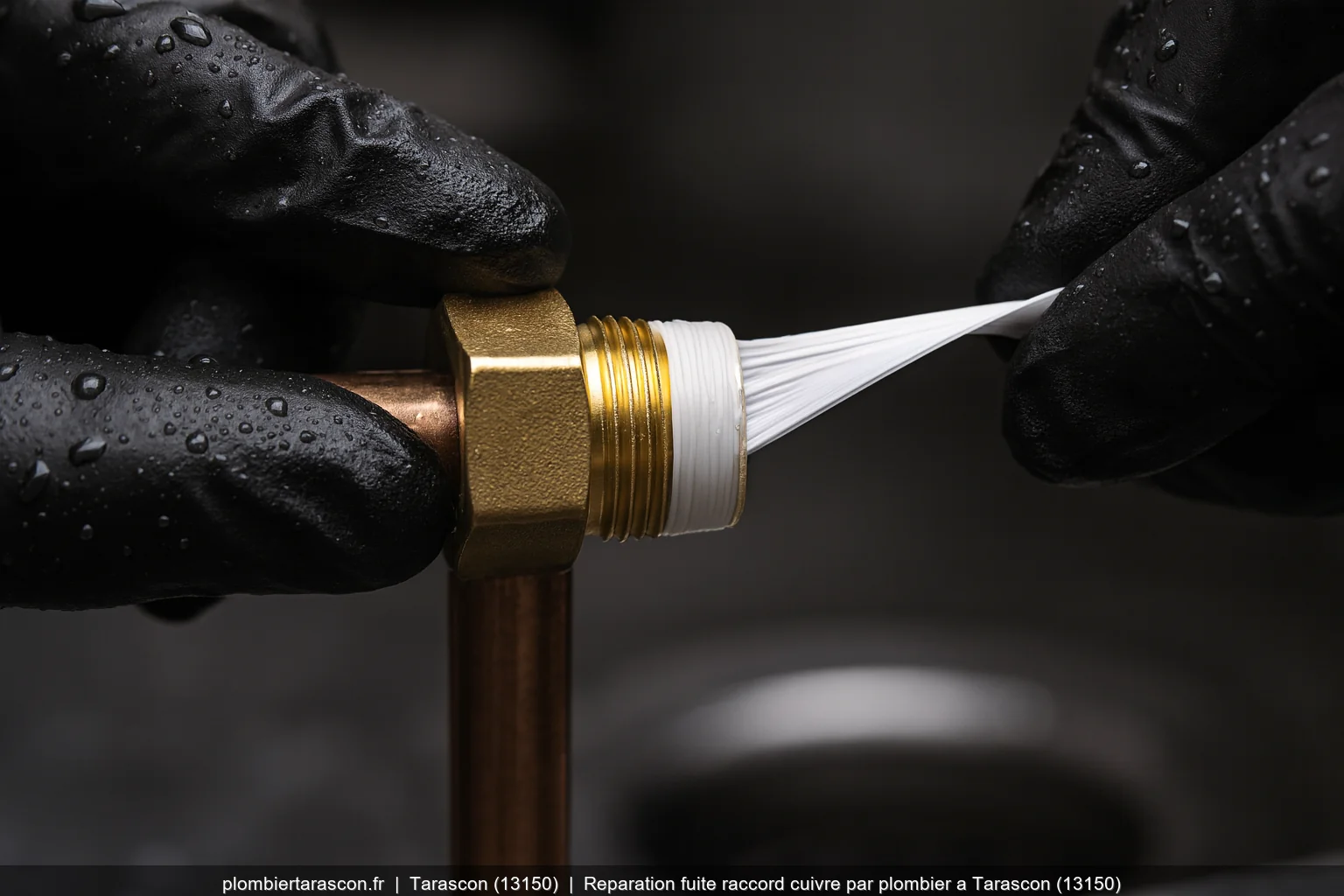 Reparation fuite raccord cuivre par plombier a Tarascon (13150)