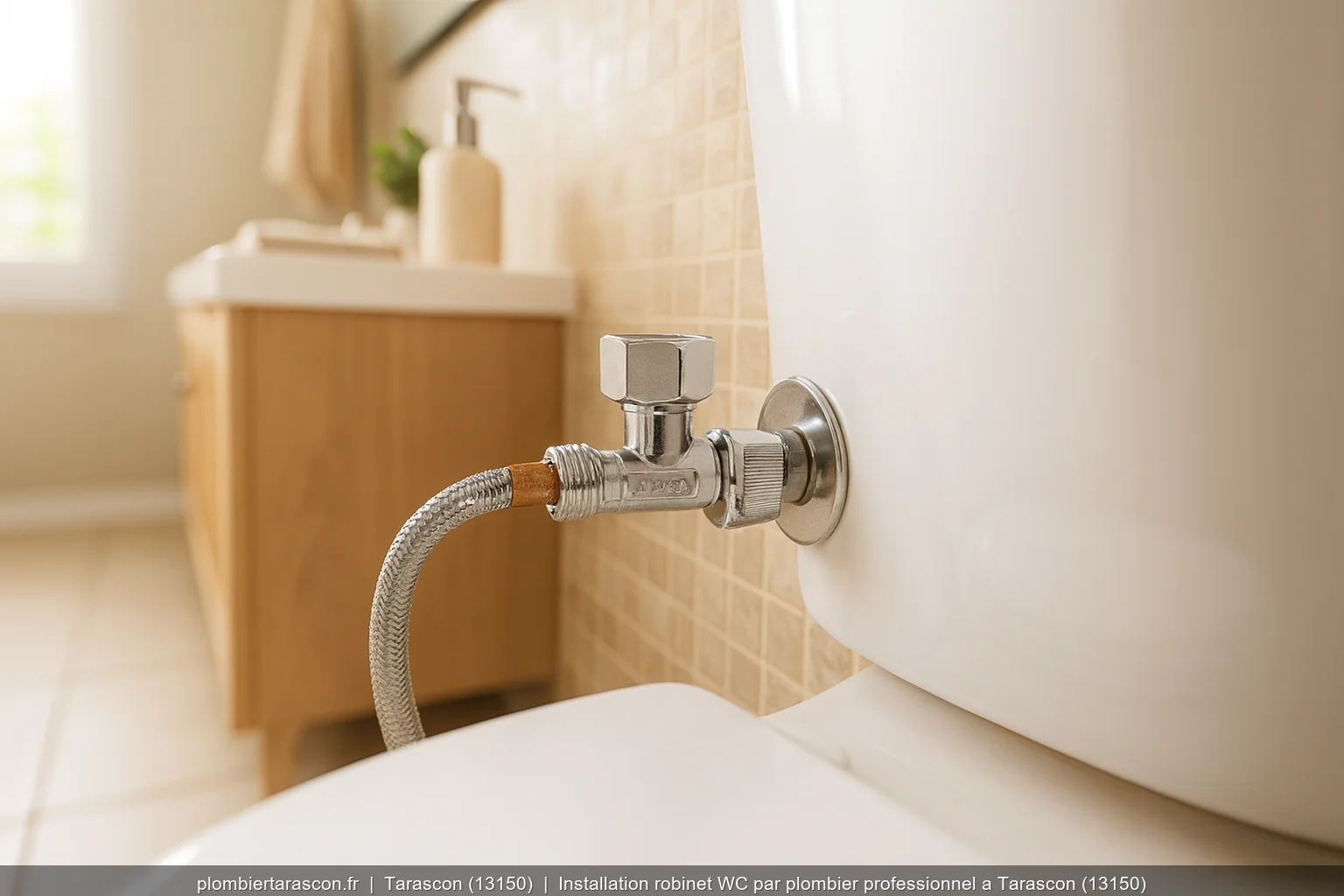 Installation robinet WC par plombier professionnel a Tarascon (13150)